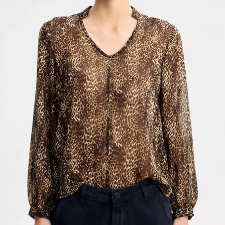 Blusa Animal Print Amplia Mujer Portsaid