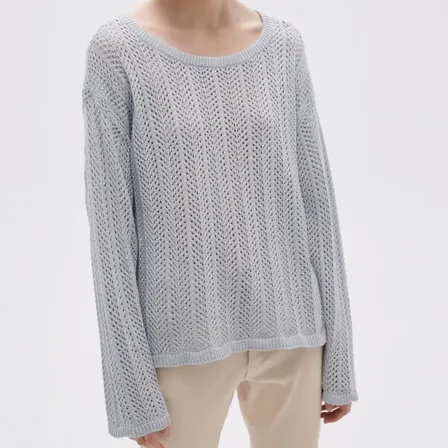 Sweater Flip Indian Mujer Celeste Calado L