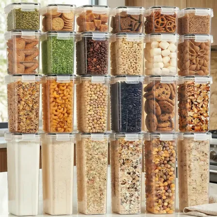 Set X24 Contenedores Plásticos Teeky Hermeticos Alimentos Transparente