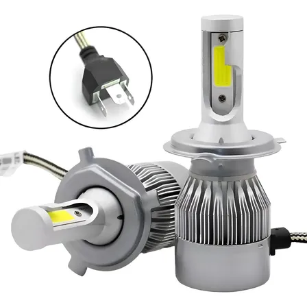 Kit Luces Cree Led Ford Ecosport H4 Led Auto Alta Y Baja C6 H4 Blanco 6000k
