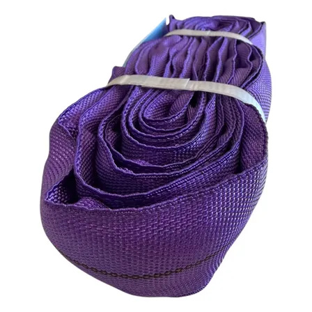 Eslinga Tubular Amorfa Poliéster 1 Tonelada 2 Metros 1000kg Violeta