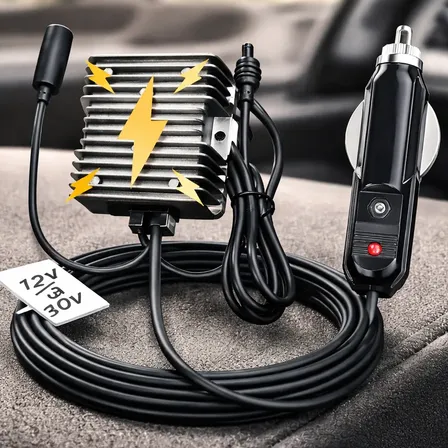 Cable Adaptador Para Starlink Conversor De Volt 12 A 30v 4m Gris Oscuro