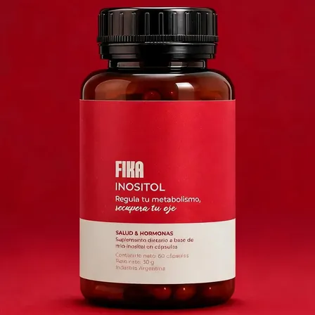 Inositol 500mg 60caps Equilibrio Hormonal Y Metabolico Fika Sin Sabor
