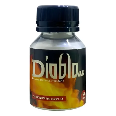Eca Quemador De Grasas Diablo Max 60 Comp Sin Sabor