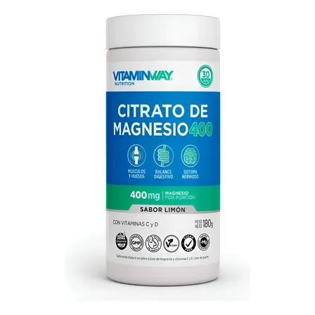 Citrato de Magnesio en Polvo Vitamin Way Sabor Limón 180g