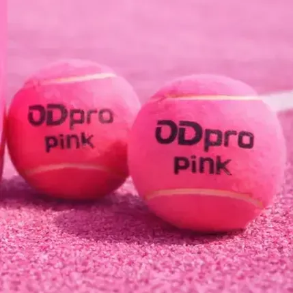 Tubo X2 Pelotas Padel Tenis Premium Odpro Pink Rosa Rosa Chicle