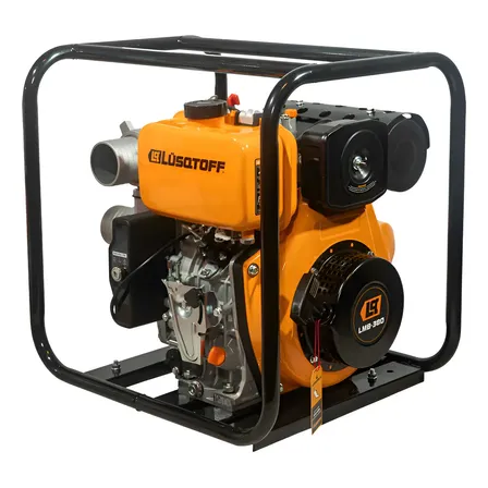 Motobomba Diesel Lusqtoff 3'' 7hp 296cc Elevación 30mt Eléct