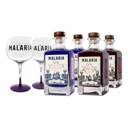 2x Copon Gin + 2x Malaria Original + 2x Malaria Black
