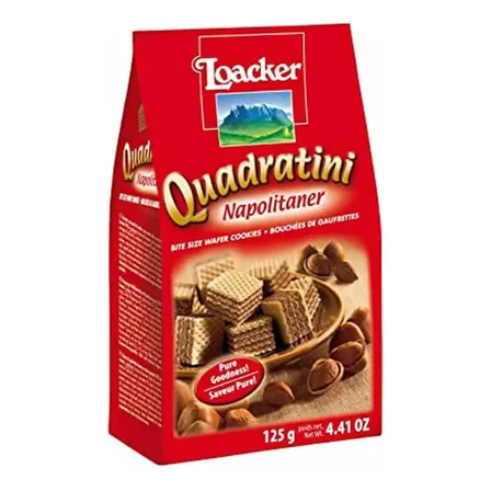 Galletitas Italianas Loacker Quadratini Napolitaner