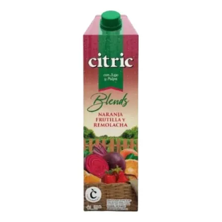Jugo Blends Naranja, Frutilla Y Remolacha Citric 1 Litro