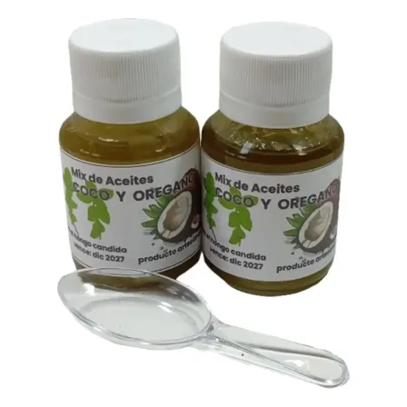 2x1 Aceite De Coco Con Aceite De Orégano X 50ml X2 Unidades