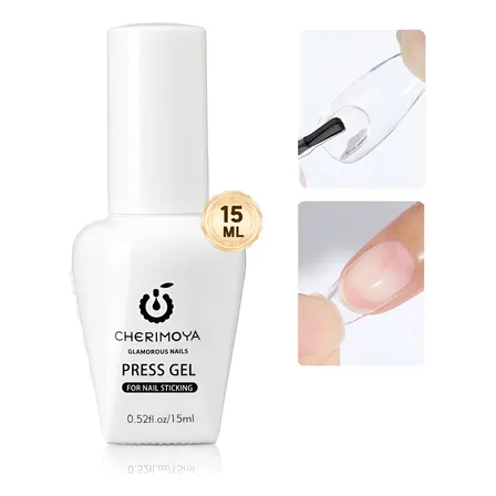 Press Gel Líquido Para Uñas Postizas Uv Led Cherimoya 15ml Press