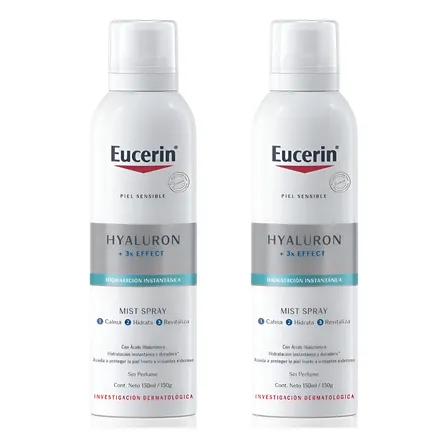 Combo X2 Eucerin Spray Hidratante Hyaluron Filler 150ml Todo Tipo De Piel Día/noche