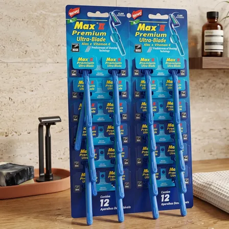 Afeitadora Descartable Max 2 Premium Ultra Blade Pack X 24u
