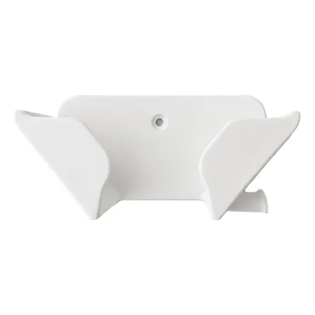 Soporte Paleta Padel Exhibidor Pared Con Sujeta Correa X1 Blanco