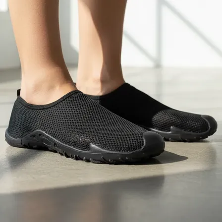 Zapatillas Náutica Unisex Agua Playa Yoga Pileta Negro Liso 41 Ar