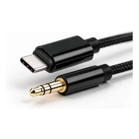 Cable Usb C A Jack 3.5 Auxiliar 1m Premium Adaptador Audio