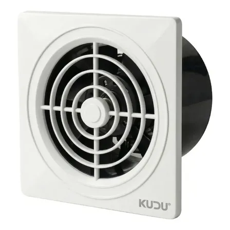 Extractor De Aire Kudu 6 Pulgadas Baño Cocina Blanco 150mm