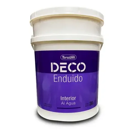 Enduido Interior Decolatex 20 Litros 32 Kg Tersuave - Color Blanco