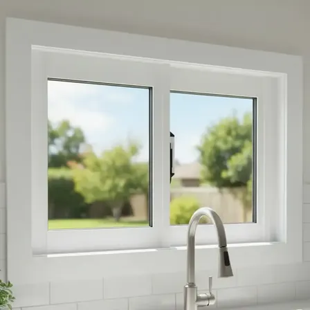 Ventana Corrediza C.r.a 60x40cm Aluminio Blanco Clásica Blanco