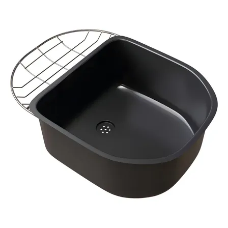 Pileta Accesoria Johnson Piaclun para bacha Luxor negra