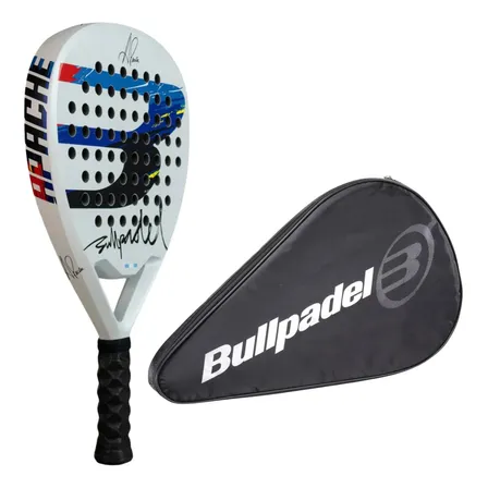 Kit Pala Padel Apache Power 32 + Funda Cover | Bullpadel Blanco
