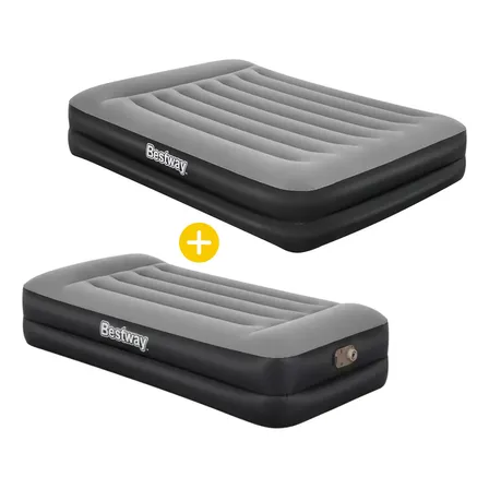 Combo Set Colchones Electricos 2 Plazas + 1 Plaza  Bestway Unico