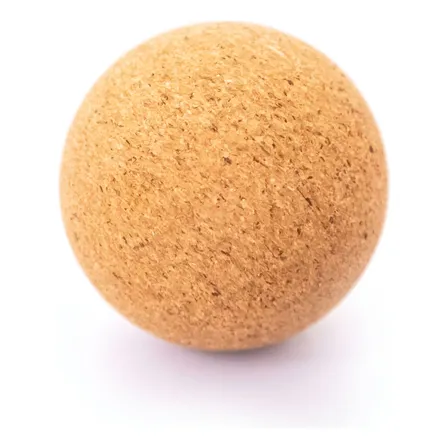 Pelota De Corcho Para Masajes De 6 Cm - Importado Calidad Marrón Claro