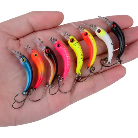 Señuelos Pesca Minnow Mini X8 Para Bass 8pcs