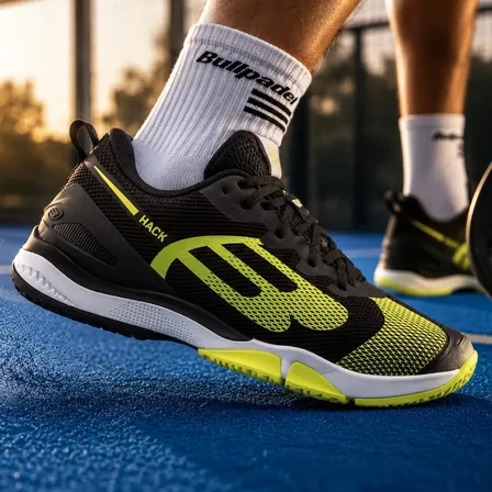 Zapatilla De Padel Bullpadel Hack Negro Negro 45 Ar