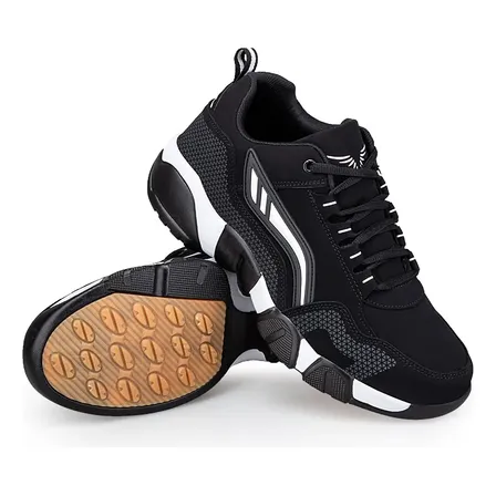 Zapatillas Urbanas Deportivas Hombre Suela Antideslizante Blanco Liso 9.5 Us