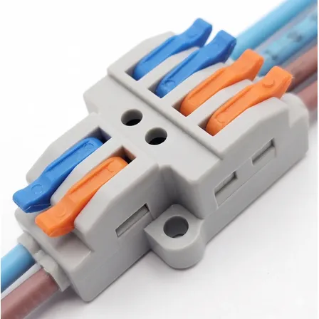 Conector Rápido Empalme Cable 4 Vías Palanca Pack X 5 Pack X 5