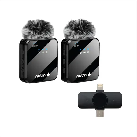 Set Micrófonos Inalámbricos Celular Receptor Usb-c Lightning