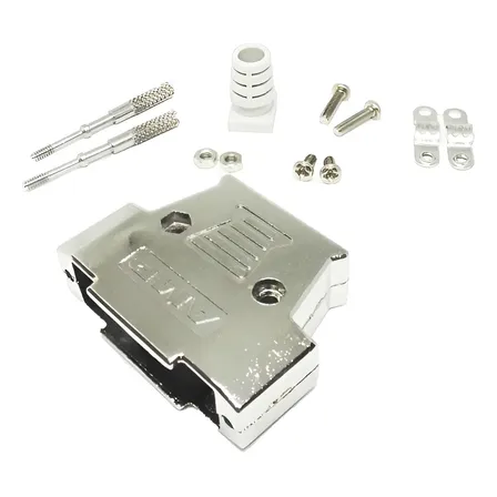 Tapa Carcasa Metálica Amp Para Conector Db-25 Pack X 5