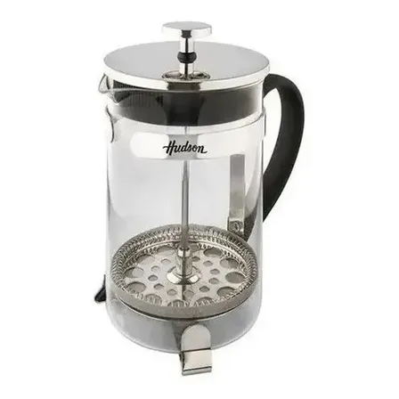 Cafetera Embolo Hudson Tipo Prensa Francesa 800cc 8 Pocillos