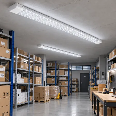 Pack X2 Luminaria Led Lineal Techo 120cm 80w 6500k Luz Fria Blanco