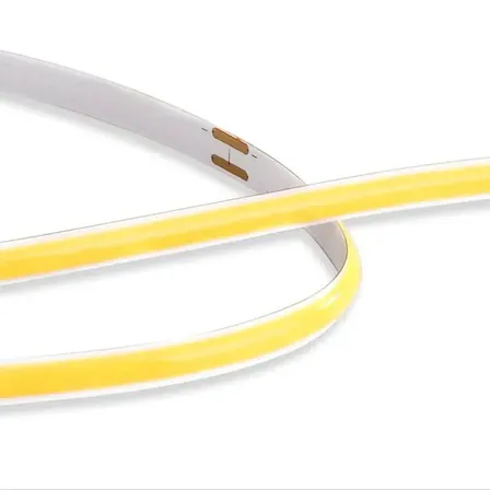 Tira Led Cob 5 Milimetros Flexible Alta Potencia Luz Continua 400 Chips X Metro 50w 5 Metros Para Interior Blanco Calido 3000°k