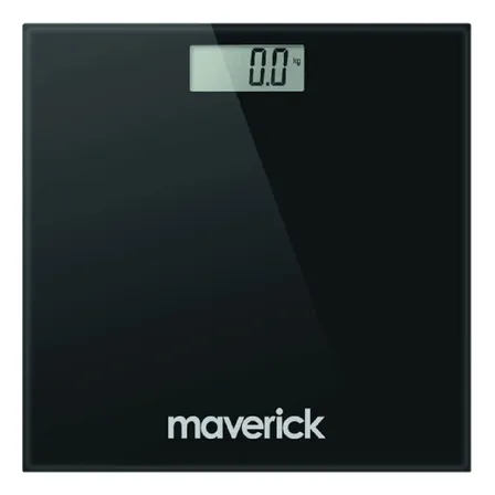 Balanza Digital Simple Maverick Bpd03 Hasta 180kg Color Negro