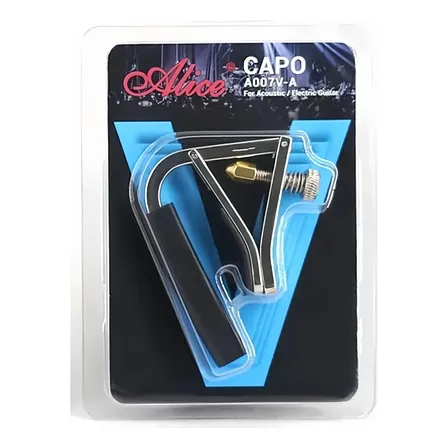 Capotraste Alice A007v A Guitarra Acústica Plateado