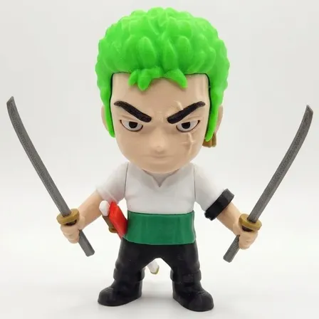 Figura Roronoa Zoro One Piece Pirata 13cm Coleccionable 3d