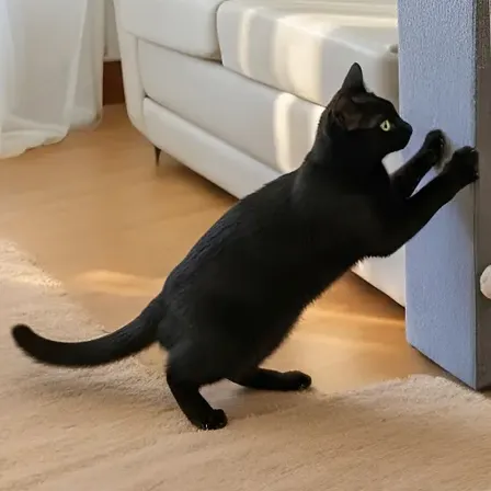 Rascador Gatos Para Sillon Esquinero Gris Claro