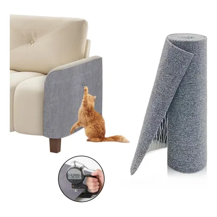 Protector Rascador Para Muebles Gatos Recortable Light Grey-40x200cm