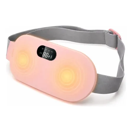 Cinturón Térmico Para Dolor Menstrual Con Masaje Y Vibración Rosa