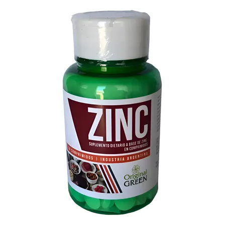 Zinc Original Green 30 Comprimidos Natural Salud Integral Sabor Natural