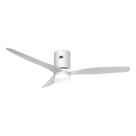 Ventilador de Techo Smart WINDSTYLE ARUBA Con Luz y Aspas de Madera, 1.32 m