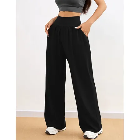 Pantalón Palazzo Deportivo Tiro Alto Mujer