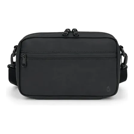 Bandolera Impermeable Bolso Hombre Mujer Neceser Riñonera Negro Lisa Plástico