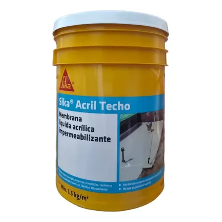 Sika Acril Techos Membrana Liquida Impermeable 20kg Rojo