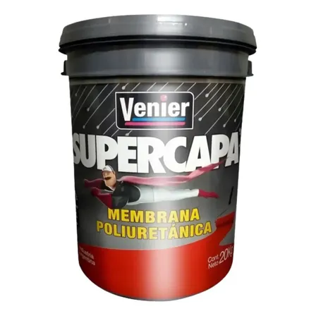Supercapa Poliuretanica Membrana Liquida Techos 20 Kg Acabado Satinado Color Rojo