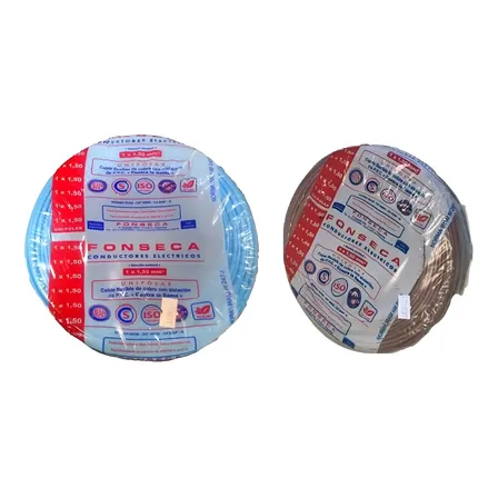 Cable Unipolar 1,5mm 200m Celeste Marrón Cobre IRAM Fonseca